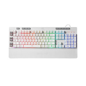 Teclado Redragon SHIVA Blanco Membrana cableado