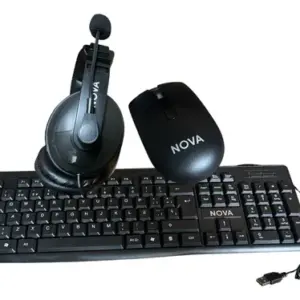 Combo Mouse, teclado y auriculares NOVA