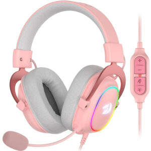 Auriculares Redragon ZEUS H510 Rosados Cableado