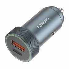 Cargador p auto FONENG C16 USB A+B de 30W