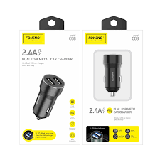 Cargador p auto FONENG C08 2.4A 2 entradas USB-A