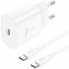 KIT Cargador FONENG EU51 Tipo C con cable C Blanco