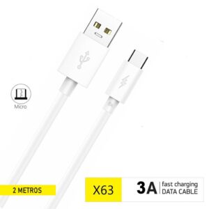 Cable FONENG X66 Micro 2M 2.1A BLANCO