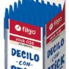 Caja Lapicera Azul FILGO X50 Unidades.