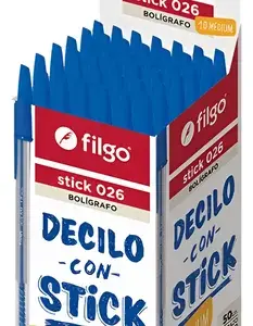 Caja Lapicera Azul FILGO X50 Unidades.