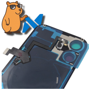 Tapa trasera con componentes marco + Lens Iphone 15 Verde