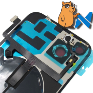 Tapa trasera con componentes marco + Lens IPhone 14 Plus Blanco Estelar